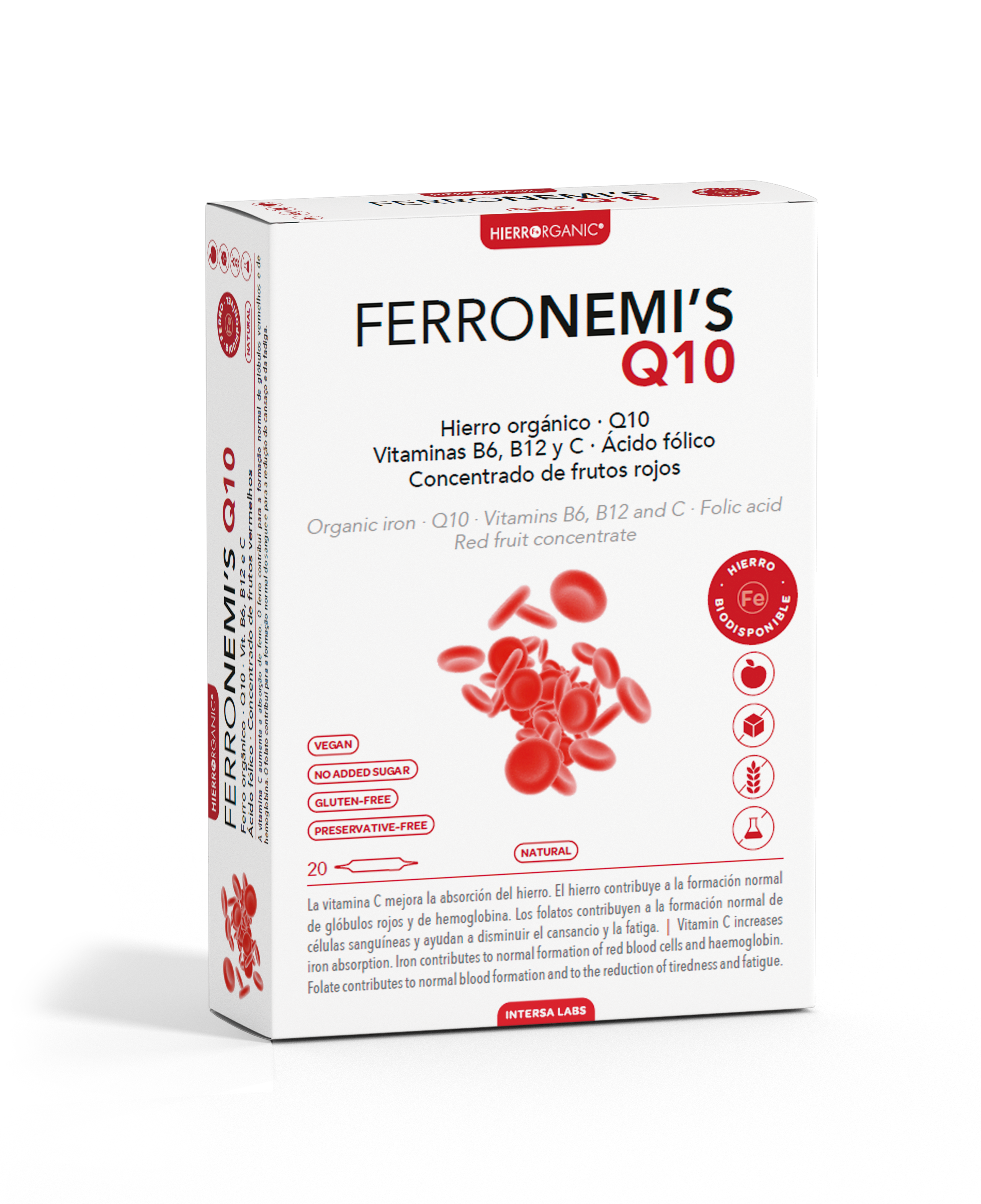 Maisto papildas su saldikliu FERRONEMI‘S su CoQ10