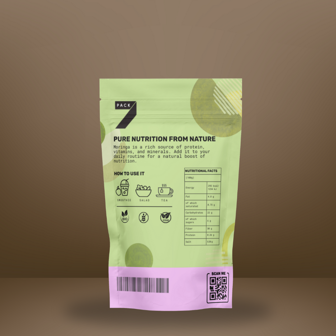 7PACK ekologiški Moringos milteliai 100 g