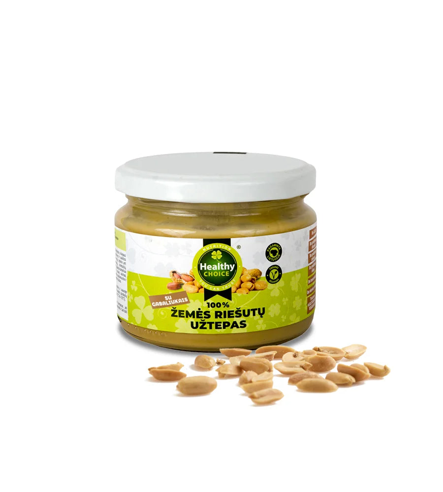 Žemės riešutų užtepas su gabaliukais, 250g