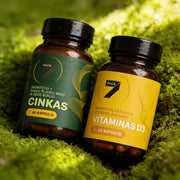 Liposominio vitamino D3 4000 IU + K2 kompleksas ir Liposominis cinkas ZINC ZincnovaTM